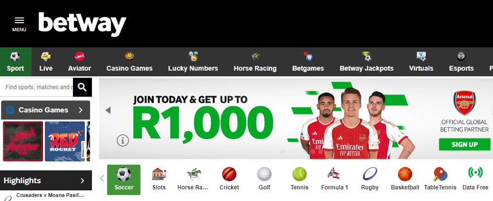 Betway Sports South Africa Bonus