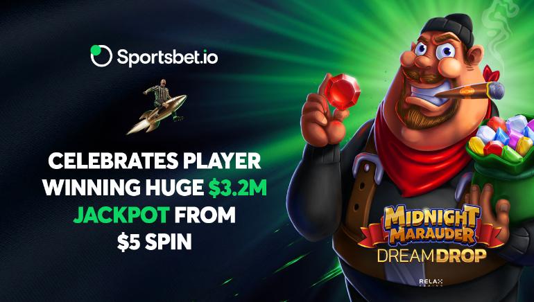 Sportsbet.io Player Strikes Gold with a $3.2M Jackpot from a $5 Spin