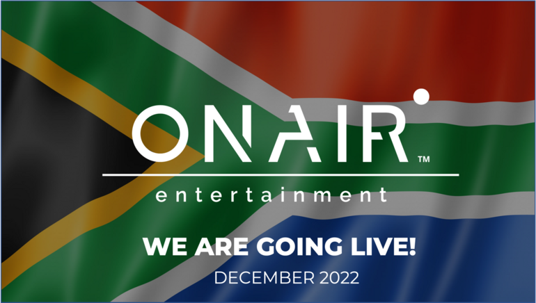 OnAir Entertainment Brings Live Casino Content to South Africa by December 2022